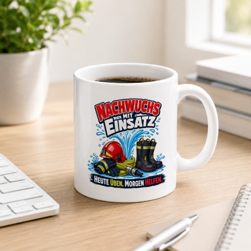Tasse »Nachwuchs mit Einsatz – Heute...