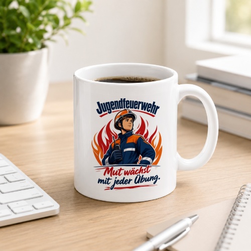Tasse »Mut wächst mit jeder Übung«...
