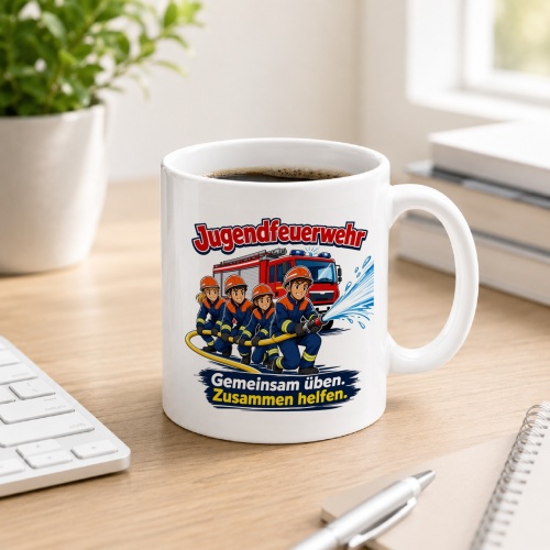 Tasse »Gemeinsam üben. Zusammen helfen.«...