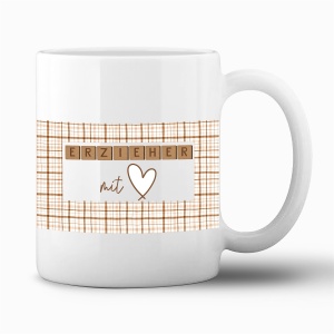 Tasse "Erzieher mit Herz"