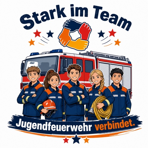 Tasse »Stark im Team – Jugendfeuerwehr...