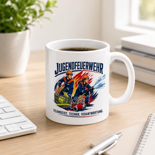 Tasse »Jugendfeuerwehr – Teamgeist. Technik....