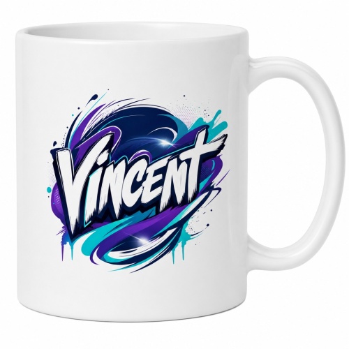 Tasse »Vincent« Graffiti-Design