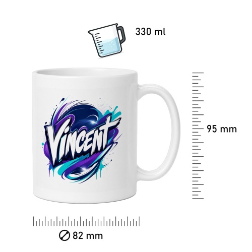 Tasse »Vincent« Graffiti-Design