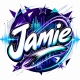 Tasse »Jamie – Name im Neon-Design«