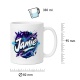 Tasse »Jamie – Name im Neon-Design«