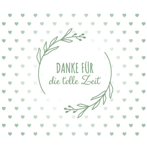 Tasse "Danke für die tolle Zeit"