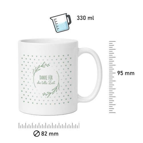 Tasse »Danke für die tolle Zeit«