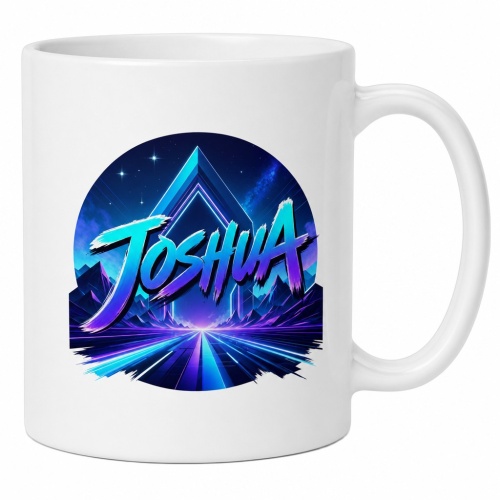 Tasse »Joshua Retro Neon Design«