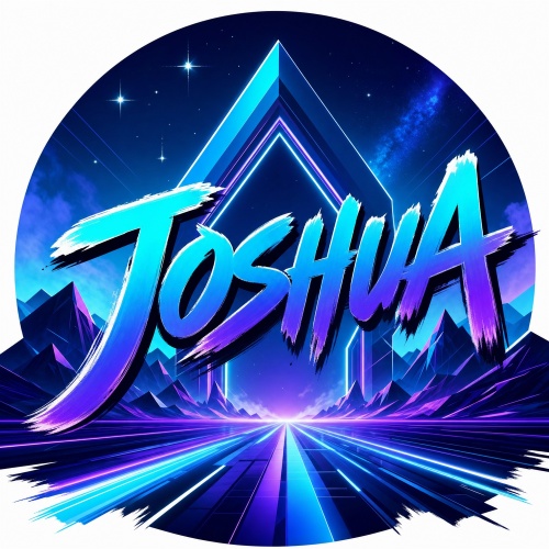 Tasse »Joshua Retro Neon Design«