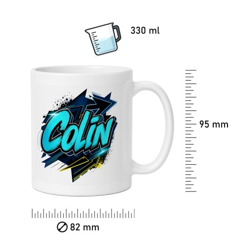 Tasse »Colin Comic-Design«