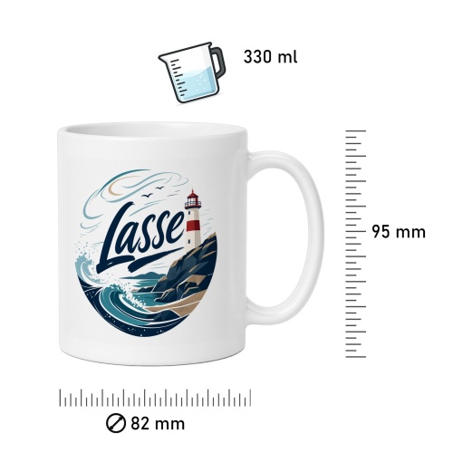 Tasse »Lasse Leuchtturm & Meer«