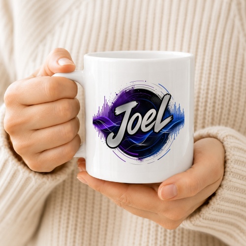 Tasse »Joel« mit modernem Wellenmotiv