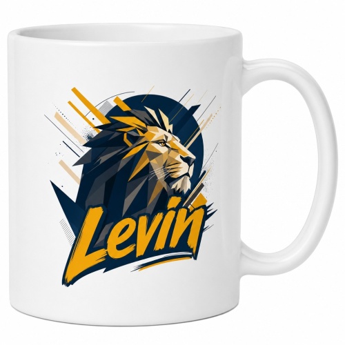 Tasse »Löwe mit Name Levin«