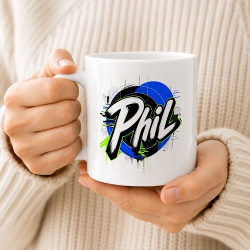 Tasse »Phil – cooler Name im Streetstyle«