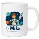 Tasse »Astronaut mit Name Mika«