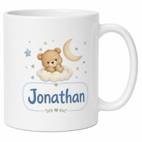 Tasse »Bärchen auf Wolke mit Namen...
