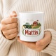 Tasse »Traktor mit Bauernhof und Name Mattis«