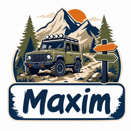 Tasse »Abenteuer Offroad mit Name Maxim«