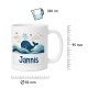 Tasse »Wal mit Name Jannis«