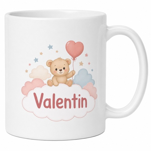 Tasse »Valentin Bär mit Herzluftballon«
