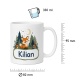 Tasse »Waldfuchs mit Name Kilian«
