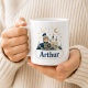 Tasse »Ritter mit Burg und Name«