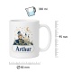 Tasse »Ritter mit Burg und Name«