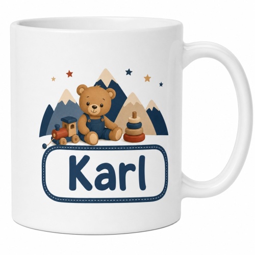 Tasse »Teddy und Spielzeug – Karl«