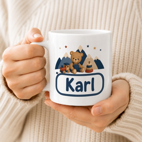 Tasse »Teddy und Spielzeug – Karl«
