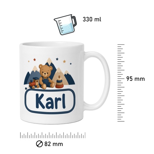 Tasse »Teddy und Spielzeug – Karl«