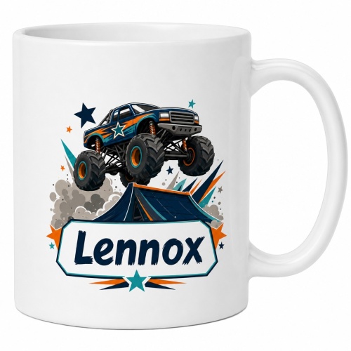 Tasse »Monstertruck mit Name Lennox«