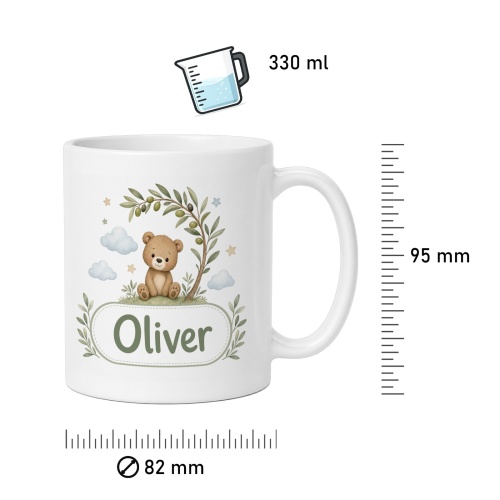 Tasse »Bärchen & Name Oliver«