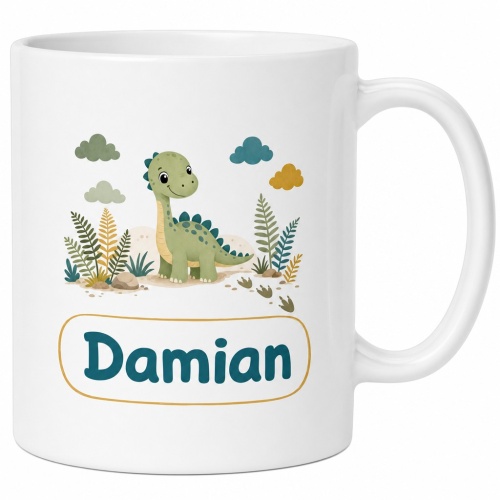 Tasse »Dino mit Name Damian«