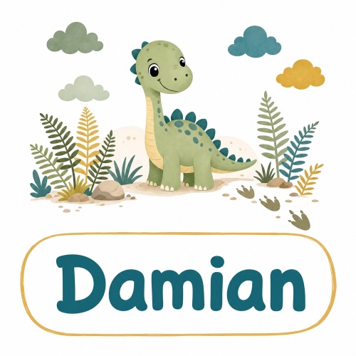 Tasse »Dino mit Name Damian«