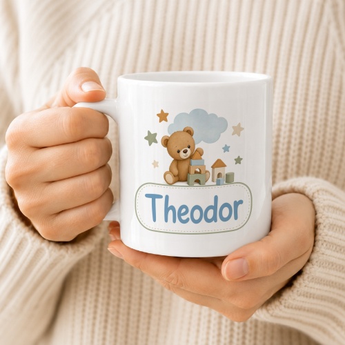 Tasse »Bärchen & Bausteine – Theodor«