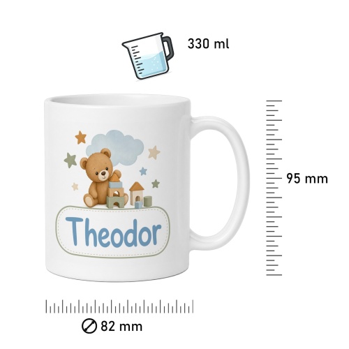 Tasse »Bärchen & Bausteine – Theodor«