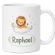 Tasse »Löwe auf Wolke mit Name Raphael«