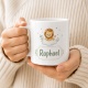 Tasse »Löwe auf Wolke mit Name Raphael«