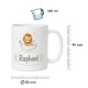Tasse »Löwe auf Wolke mit Name Raphael«