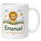 Tasse »Löwe mit Name Emanuel«