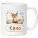 Tasse »Niedlicher Fuchs mit Name Keno«