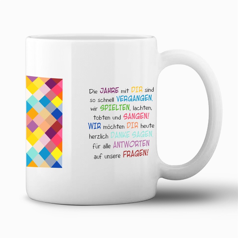 Tasse "Danke für die Jahre"
