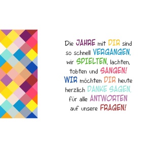 Tasse "Danke für die Jahre"