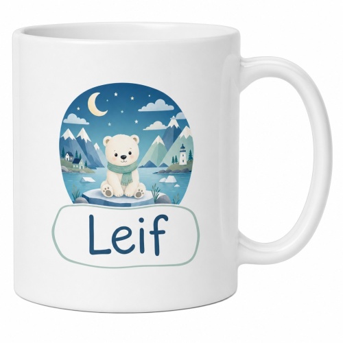 Tasse »Eisbär Leif mit Winterlandschaft«