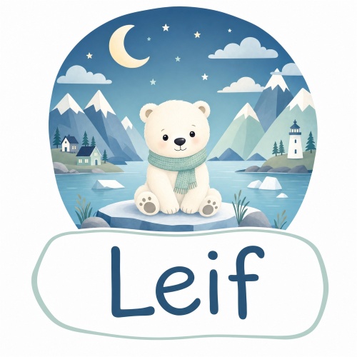 Tasse »Eisbär Leif mit Winterlandschaft«