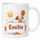 Tasse »Emilio – süßer Hund & Sonne«