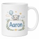 Tasse »Elefant mit Name Aaron«
