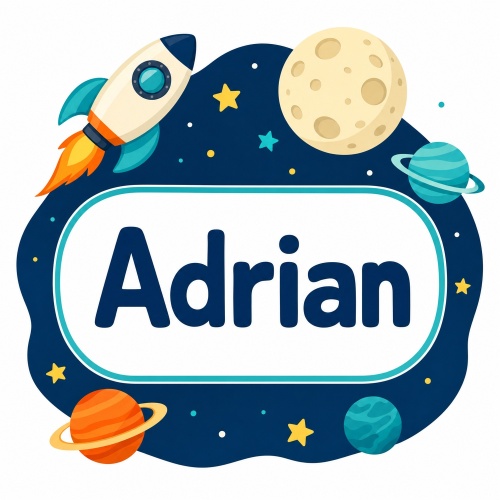 Tasse »Adrian – Weltraum & Rakete«