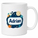 Tasse »Adrian – Weltraum & Rakete«